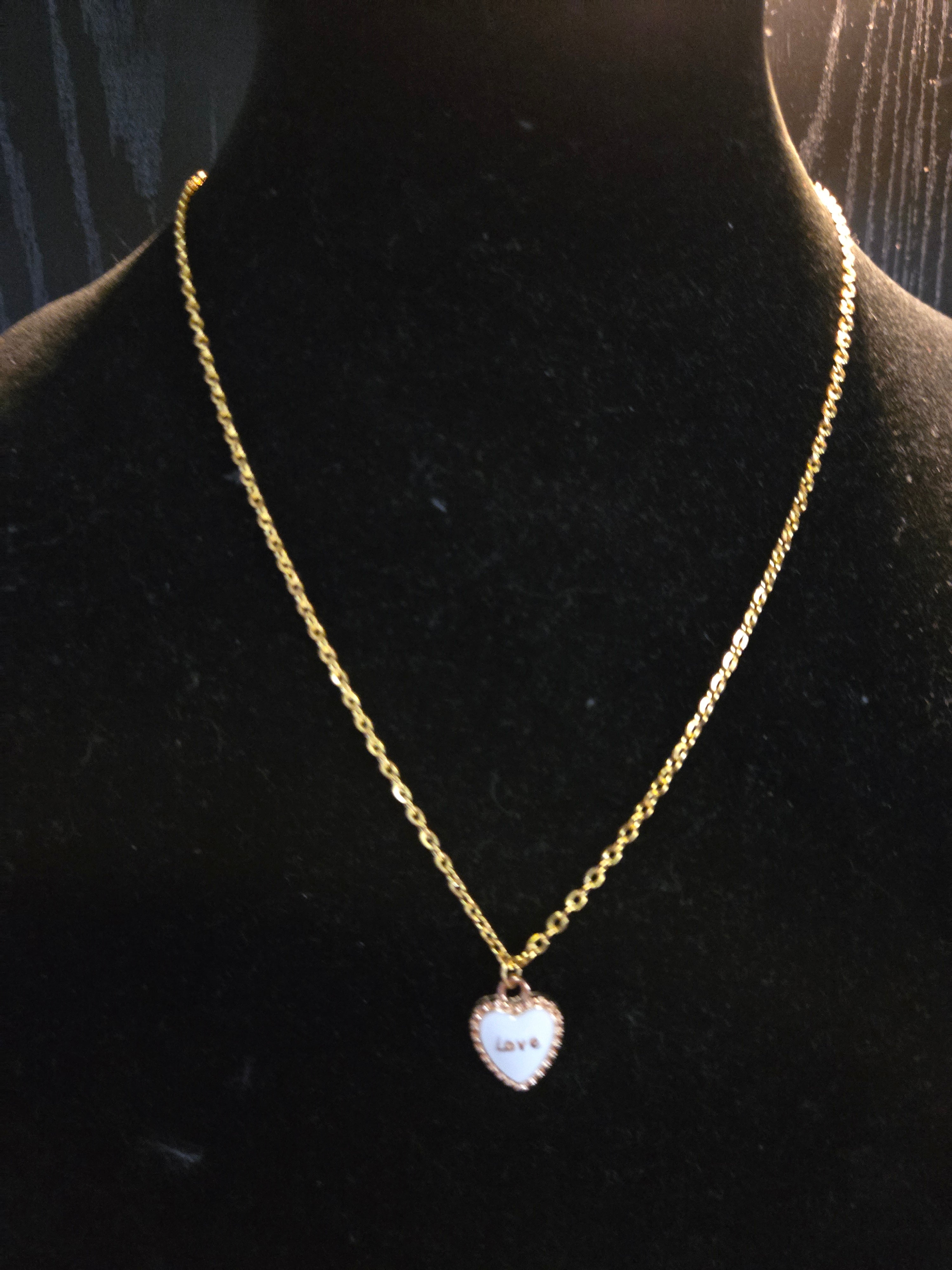 Handmade Necklace Heart Love Pendant